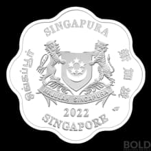 2022 Singapore Year of Tiger .999 Silver 1 oz Color Proof Coin