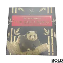 2022 Solomon Islands 40th Anniversary Gold Panda Silver 50 Gram Proof Coin