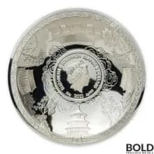 2022 Solomon Islands 40th Anniversary Gold Panda Silver 50 Gram Proof Coin