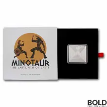 2021 Solomon Islands Minotaur Labyrinth of Crete 1.5 oz Silver