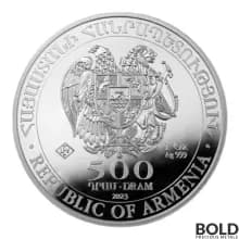 2023 Silver 1 oz Armenia Noah's Ark BU