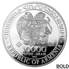 2023 Silver 1 Kilo Armenia Noah's Ark BU