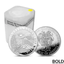 2023 1 oz Armenia Silver Noah's Ark Tube (20 Coins, BU)