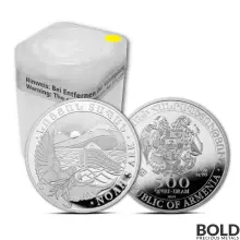 2024 1 oz Armenia Silver Noah's Ark Tube (20 Coins, BU)