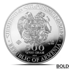 2024 1 oz Armenia Noah's Ark Silver Coin (BU)