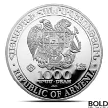 2024 5 oz Armenia Noah's Ark Silver Coin (BU)