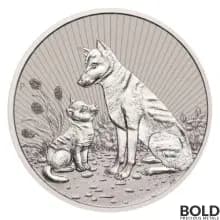 2022 Silver 2 oz Australia Next Generation Mother & Baby Dingo Piedfort