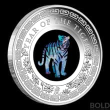 2022 Australia Opal Lunar Year of Tiger 1 oz Silver Proof