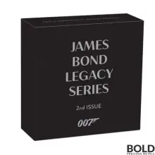 2022 Silver Tuvalu James Bond Legacy Series 1 oz Proof