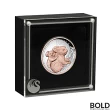 2023 Silver 5 oz Perth Koala Proof HR Gilded (Rose Gold)