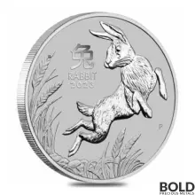 2023 Platinum 1 oz Perth Lunar Year of the Rabbit BU
