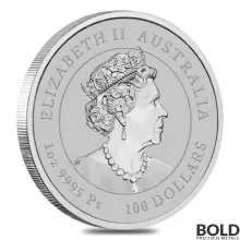 2023 Platinum 1 oz Perth Lunar Year of the Rabbit BU