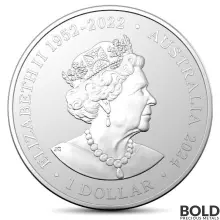 2024 1 oz Australia's Most Dangerous Tiger Snake Silver Coin (BU)