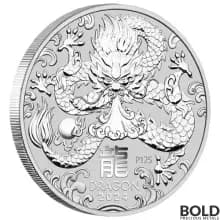 2024 1 oz Perth Lunar Year of the Dragon Silver Coin (BU)