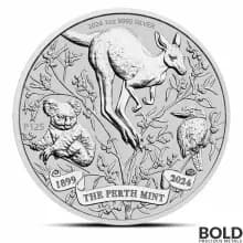 2024 1 oz Perth Mint 125th Anniversary Silver Coin (BU)