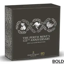 2024 1 oz Perth Mint's 125th Anniversary Silver Coin (Proof)