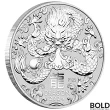 2024 1/2 oz Perth Lunar Year of the Dragon Silver Coin (BU)