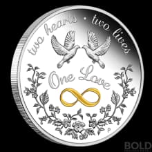 2022 Silver Perth One Love Colored 1 oz Proof