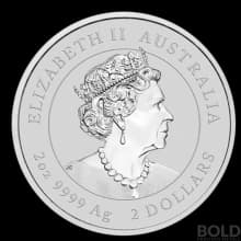 2022 Silver 2 oz Australia Perth Lunar Tiger BU