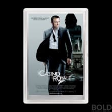 2020 Perth James Bond Poster Casino Royale 5g Silver Foil