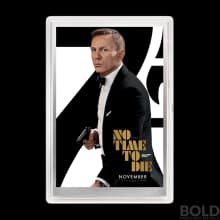 2020 Perth James Bond Poster No Time To Die 5g Silver Foil