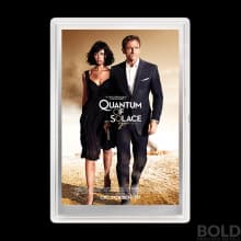 2020 Perth James Bond Poster Quantum of Solace 5g Silver Foil