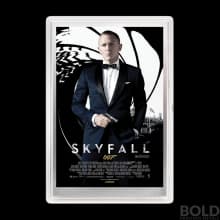 2020 Perth James Bond Poster Skyfall 5g Silver Foil