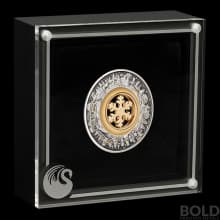 2021 Australia Christmas Wonderland 2 oz Silver Antiqued Colored