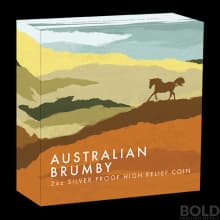 2021 Silver 2 oz Australia Perth Brumby Proof