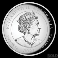 2021 Perth Chinese Myths & Legends: Dragon 2 oz Silver Proof