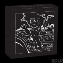 2021 Silver Perth Lunar Year of the Ox Proof Color - 1 oz