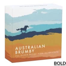 2020 Silver 2 oz Australia Perth Brumby Proof