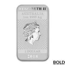 2018 Silver 1 oz Australia Perth Rectangular Dragon