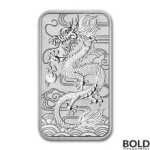 2018 Silver 1 oz Australia Perth Rectangular Dragon