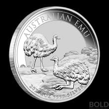 2020 Australia Perth Emu 1 oz Silver BU