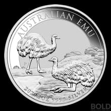 2020 Australia Perth Emu 1 oz Silver BU