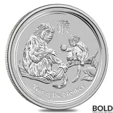 2016 Silver 1/2 oz Australia Perth Lunar Monkey