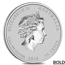 2016 Silver 1/2 oz Australia Perth Lunar Monkey