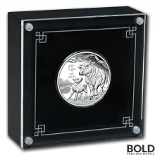 2021 Silver Australia Perth Lunar Year of the Ox Proof - 1/2 oz
