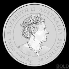 2021 Silver 1 Kilo Australia Perth Lunar Ox BU
