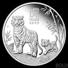 2022 Australia Perth Lunar Year of the Tiger 3-Coin Silver Proof