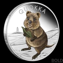 2021 Australia Perth Quokka 1 oz Silver Colored Proof