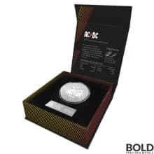 2021 RAM Australian AC/DC 1 oz Frosted Silver Coin