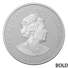 2021 RAM Australian AC/DC 1 oz Frosted Silver Coin