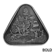 2021 Australia Shipwrecks Zeewijk Silver 1 oz (Antiqued)