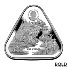 2021 Australia Shipwrecks Zeewijk Triangular Silver 1 oz