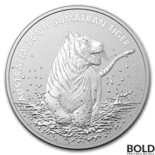 2020 RAM Australia Zoo Sumatran Tiger 1 oz Silver BU