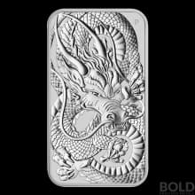 2021 Australia Perth Rectangular Dragon 1 oz Silver BU