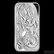 2021 Perth Australian Rectangular Dragon 1 oz Silver Proof