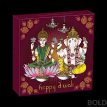 Perth Diwali Celebration 1 oz Silver Gilded Medallion